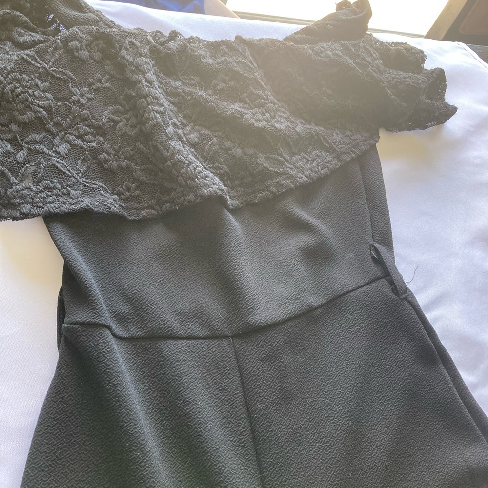Almost famous black jumper/pantsuit